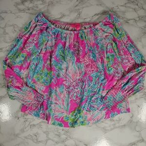 Lilly Pulitzer Lana Top In Prosecco Pink Size XS